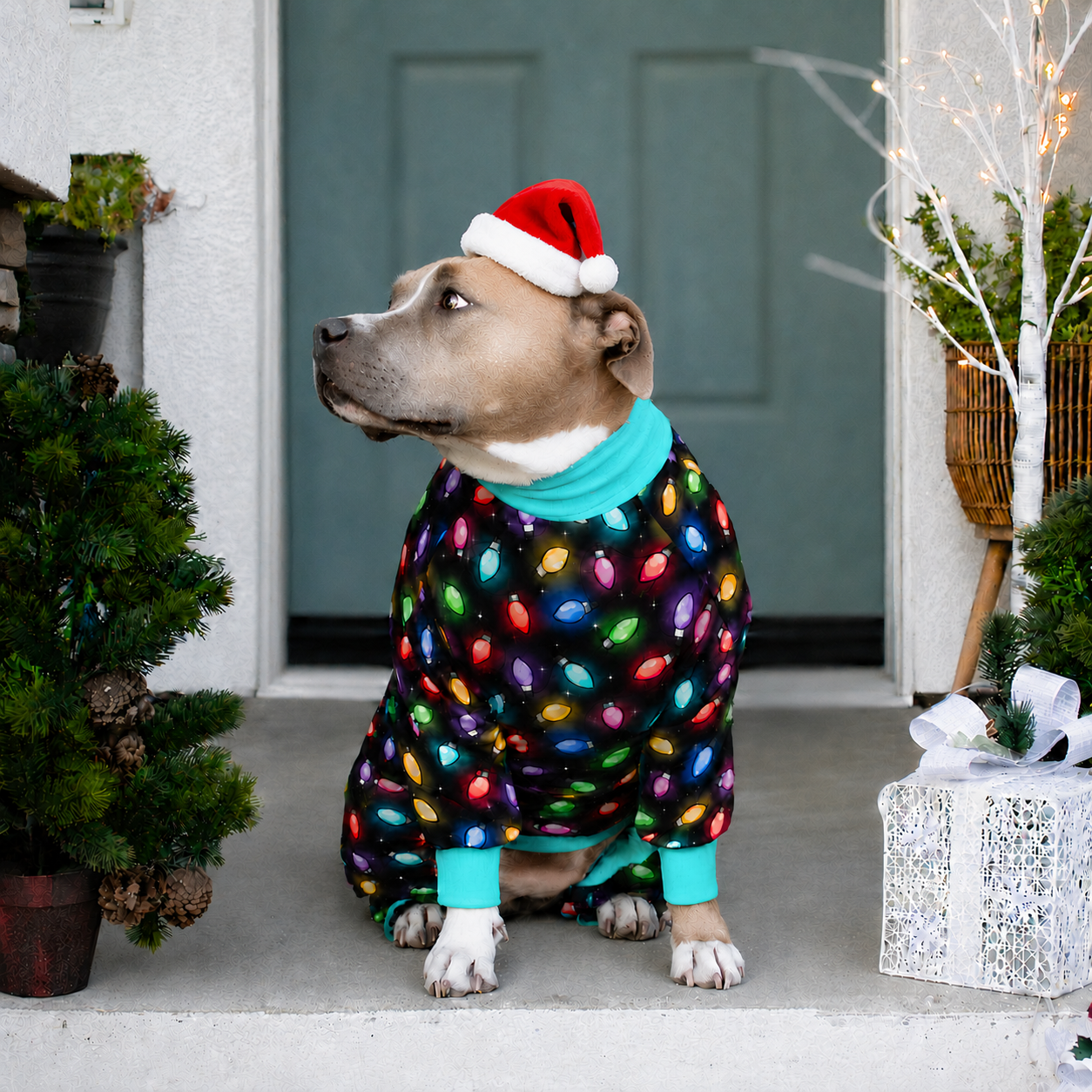 *PRE-ORDER* Holiday Glow Up Pitbull Pajamas