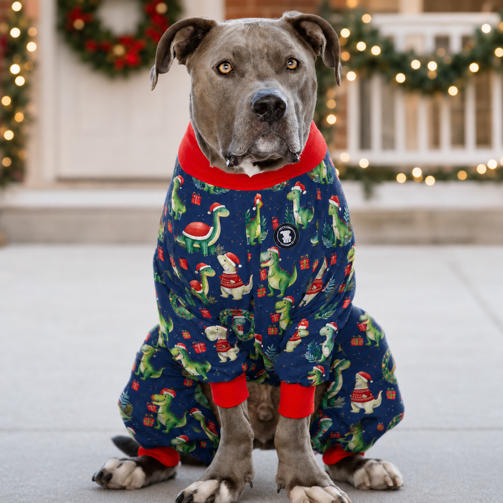 *PRE-ORDER* Rexin' Around the Christmas Tree Pitbull Pajamas