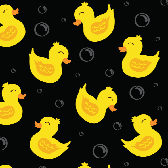 Black 'So Ducking Cute' Pit bull Pajamas